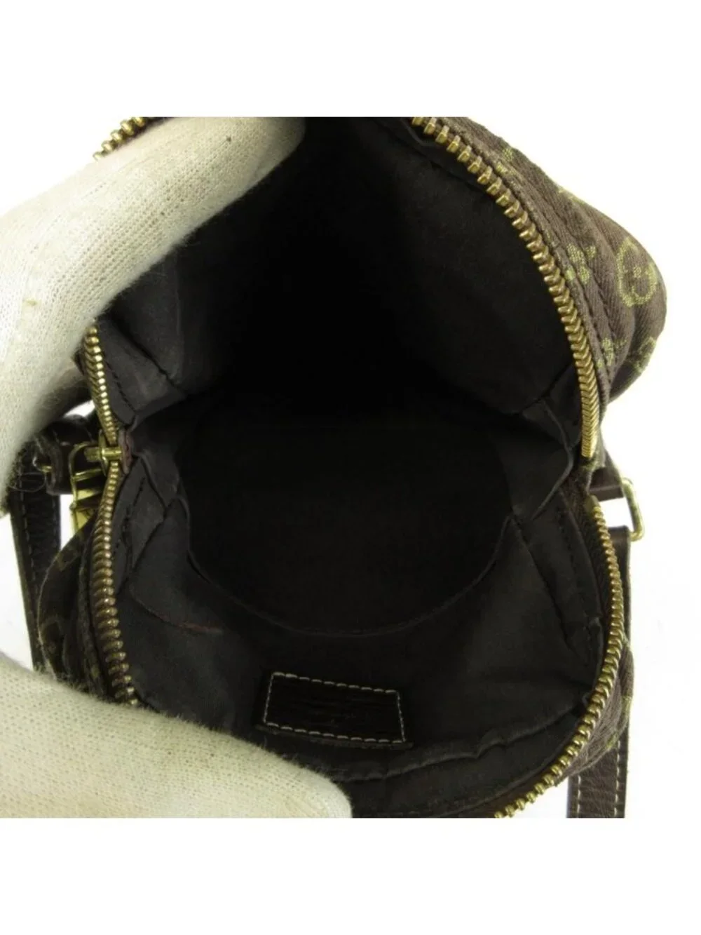 Louis Vuitton Monogram Mini Orchid Danube Shoulder Bag Pochette Canvas Leather